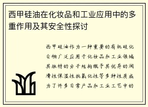 西甲硅油售价 了解西甲硅油价格及销售情况-第3张图片-www.211178.com_果博福布斯